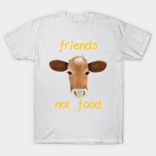 Friends not food cow T-Shirt